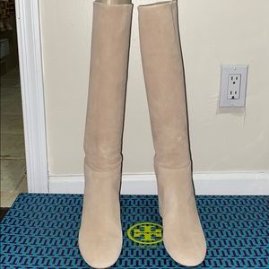 Tory Burch 75mm boot tan suede